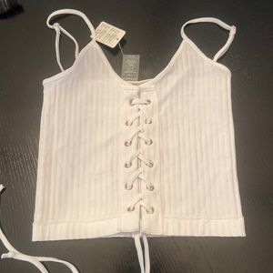 Dynamic White crop top